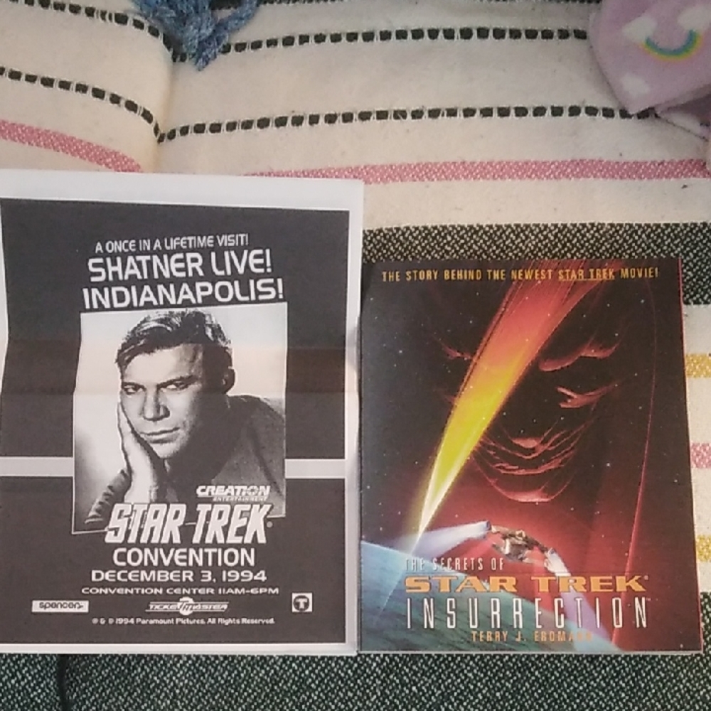 Star Trek: Insurrection Coffee Table Book - Black/Orange Cover